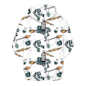 เสื้อฮู้ดพิมพ์ลายทั้งตัวแบบพรีเมียมสำหรับผู้ชาย เสื้อฮู้ดสตรีทแวร์แบบสวมหัวสั่งทำพิเศษ เนื้อผ้านุ่ม ระบายอากาศได้ดี ผลิตโดยโรงงาน รับผลิตแบบ OEM ODM - Product Image 2