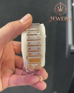 Wholesale Supply Hip Hop Moissanite Diamond Watch Stainless Steel Bling Watch for Men Wedding Party Jewelry Accessories - Product Image 5