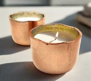 Bougie artisanale en cire de coco, aromathérapie, design moderne, pot écologique, parfum lavande, décoration pour Diwali, mariage, maison - Product Image 4
