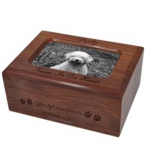 Natural Wooden Eco-Friendly Rectangle <b>Pet</b> Urn <b>Box</b> | Modern Design | Polished Finish | Tabletop Indoor Use | Wholesale - Product Image 3