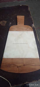 Planches à découper en bois d'acacia pour couper les légumes et la viande Surface de coupe Planche en bois massif Planche artisanale Cuisine rustique - Product Image 6