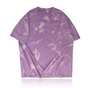 T-shirt oversize tie-dye pour homme, style streetwear, manches courtes, col rond, imprimé décontracté - Product Image 4