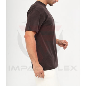 เสื้อยืดผู้ชายพรีเมียม 260gsm ผ้าฝ้าย 100% สกรีนโลโก้ได้ตามสั่ง สไตล์หรูหรา สตรีทแวร์ ทรงปกติ เป็นมิตรกับสิ่งแวดล้อม ระบายอากาศได้ดี ซักแบบแอซิดวอช - Product Image 3