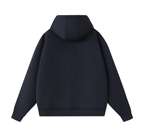 Sudadera con Capucha Gris para Hombre, Precio al por Mayor, Cierre de Cremallera, Manga Larga, Color Sólido, Felpa Francesa, Ropa de Otoño - Product Image 4