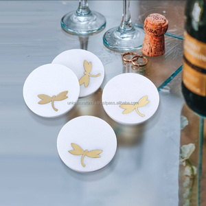 Export Quality Marble <b>Coaster</b> with Customized Shaped Available Indian Stone <b>Coasters</b> for <b>Table</b> Decorations - Product Image 3