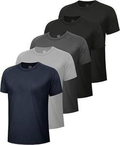 Camisetas Deportivas de Gimnasio para Hombre, Tejidas, de Secado Rápido, Ajustadas, Personalizadas OEM, con Bordado e Impresión, Ecológicas, Transpirables, Todas las Tallas - Product Image 5