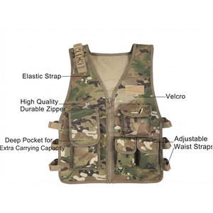 Gilet tactique réglable d'extérieur multi-poches avec tissu respirant et fermeture à boucle sécurisée - Product Image 3