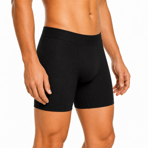 Calzoncillos bóxer de spandex para hombre con estampado por transferencia térmica, transpirables, de tiro medio, de tejido de punto, marca personalizada - Product Image 3
