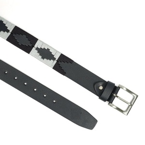 Ceinture en cuir véritable pour homme, de haute qualité, longueur personnalisée, avec boucle en laiton cousue à la main, dernier design et logo personnalisé - Product Image 3