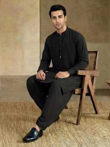 Conception personnalisée pour hommes : Salwar Kameez, vêtements indiens et pakistanais, coton respirant, tenue traditionnelle pour adultes - Product Image 5