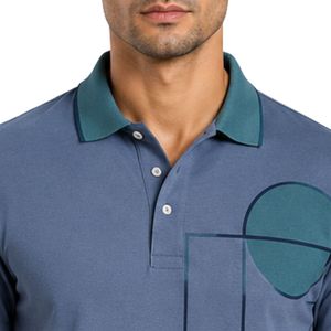 Camiseta Polo Personalizada para Hombre en Azul Acero y Verde Azulado, Manga Corta, Informal, para Golf, OEM, Marca Privada, Transpirable, Uniforme, Venta al Por Mayor - Product Image 5