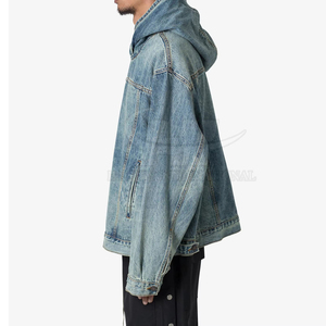 เสื้อฮู้ดยีนส์ผ้าฝ้ายแท้ 100% ขายดีที่สุด สวมใส่สบาย ทนทาน เหมาะสำหรับใส่ทุกวันและใส่ลำลอง - Product Image 5