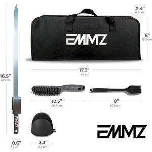Paquete de 10 Brochetas Desmontables de Acero Inoxidable de 16.5 Pulgadas para Barbacoa y Kebab con Bolsa de Almacenamiento, Brochetas Planas de Metal para Asar - Product Image 2