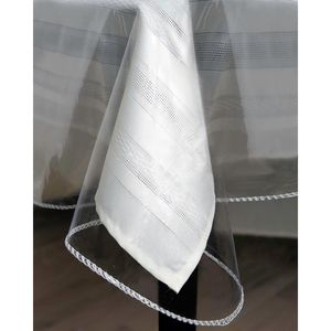 Protezione per Tovaglia in Vinile Trasparente, Spessa e Resistente, 60"x120" Formato Oblungo, Parte della Serie Tovaglie - Product Image 1