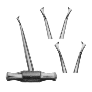 เครื่องมือผ่าตัดยกถอนฟันแบบโค้ง ทำจากสแตนเลส ใช้งานด้วยมือ สำหรับการผ่าตัดรากฟันแบบรุนแรงต่ำ - Product Image 1