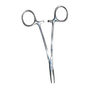 Instrumentos Médicos Quirúrgicos, Pinzas Halsted Mosquito de 5 Pulgadas de Longitud, Patrón Estándar Curvo, para Cirugía General, 1X2 Dientes - Product Image 2