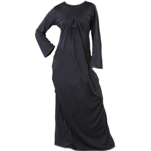 Abaya de tela de bambú de diseño y tamaño personalizado para mujeres musulmanas accesorio de ropa tradicional de Color negro a la venta por exportador - Product Image 1