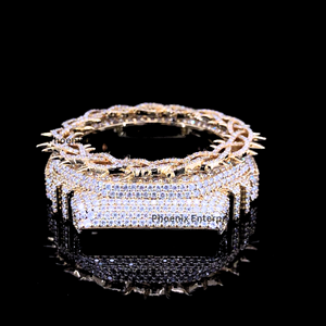 Luxury <b>Iced</b> <b>Out</b> <b>Watch</b> Case Cover Gold Plated Moissanite Diamond Hip Hop Custom <b>Watch</b> Bezel Case for Men Jewelry - Product Image 4