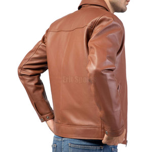 Veste d'hiver en cuir véritable respirante avec tissu écologique, style 2026, nouvelle collection, veste en cuir pour homme de haute qualité à prix abordable - Product Image 6