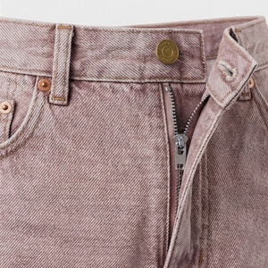 Shorts en jean décontractés avec strass sur toute la longueur, respirants, design streetwear, couleur personnalisée, logo personnalisé, service OEM - Product Image 4