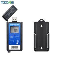 Tzone TDL06 OEM ODM Registrador de Temperatura USB de Alta Precisión para Cadena de Frío con Informe y Sensor de Vibración para Transporte