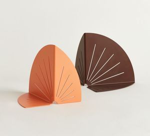 Serre-livres décoratifs en fer pour étagères, base antidérapante durable pour contenir livres, dossiers, magazines, à la maison ou au bureau - Product Image 5