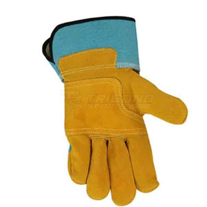 Private Label Your Own Logo Customized Leather Lightweight Eco-Friendly Heat Resistant Waterproof Working <b>Gloves</b> for Men - Product Image 5