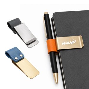 Portalápices Metálico con Clip, Marcapáginas Grabado con Logotipo Personalizado, Idea de Regalo para Suministros de Oficina Corporativa - Product Image 2