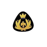Badges en fil métallique personnalisés haut de gamme avec design artisanal pour vestes et chapeaux, badges scolaires faits à la main, badges en tissu à coudre
