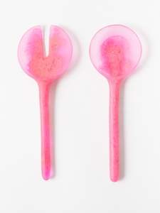 Serveur à salade en résine durable et décoratif pour la table de cuisine, artisanat brillant fait main pour la salle à manger, le mélange, le service et les cadeaux - Product Image 5