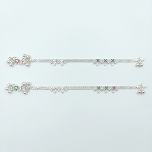 DIVYORO ROYAL CHIME SILVER PAYAL - Product Image 1