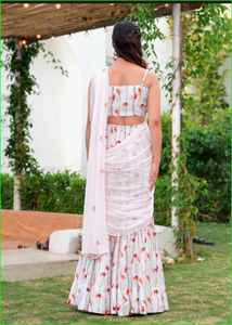 มรกต บลิง พรี เดรป เซรี คอลเลคชั่นผ้าซารีแบบดั้งเดิมที่สวยงามและกำลังเป็นที่นิยม - Product Image 5