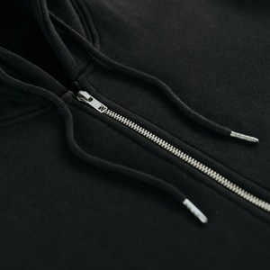Custom Men's Full <b>Zip</b> <b>Hooded</b> Sweatshirt Cotton Blend Fleece Embroidered Streetwear Breathable Quick-Dry Winter Logo OEM ODM - Product Image 5