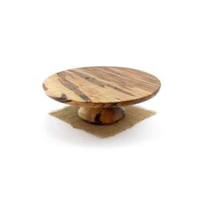 Base de Madera Sólida Hecha a Mano Ecológica para Tartas, Soporte Clásico Circular Elevado para Exhibición de Tartas en Capas, Especial - Product Image 6