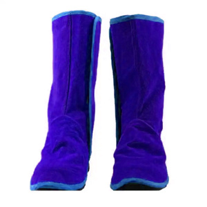 Couvre-chaussures de soudeur en cuir de vachette pleine fleur ignifuge de qualité supérieure, certifiés CE, antistatiques et résistants à la chaleur jusqu'à 1000°C - Product Image 3