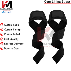 Sangles de levage robustes pour hommes et femmes, support de poignet pour la musculation, soulevé de terre, haltérophilie, fournisseur OEM - Product Image 3
