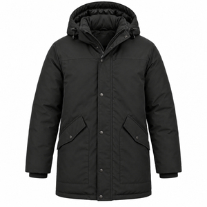 Chaqueta Parka Reversible para Hombre, Impermeable, Abrigo de Invierno con Capucha, Relleno Grueso de Algodón, Diseño de Tallas Grandes, Venta al Por Mayor - Product Image 4