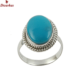 Anillo de plata de ley 925 con turquesa, personalizado por el fabricante mayorista, el más vendido, para hombre, en stock, precio económico. - Product Image 1
