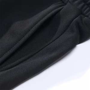 Survêtement homme noir et gris, 2 en 1, léger, manches longues, fermeture éclair, avec poche latérale - Product Image 3
