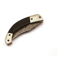 Couteau pliant artisanal en acier Damas, motif premium, outil de poche, pour camping, randonnée, pêche, voyage, couteau utilitaire