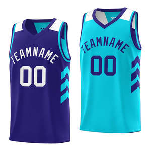 Uniforme de Baloncesto para Hombre de Alta Calidad 100% Poliéster Transpirable con Nombre del Equipo y Logotipo Frontal Personalizados Sin Mangas - Product Image 5