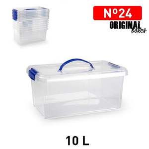 Boîte de rangement en plastique transparent Caja No. 24 (10L) - Product Image 3