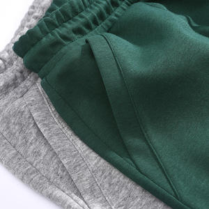 Shorts de sport d'été 100 % coton respirants à taille haute élastique personnalisés grande taille pour hommes, brodés, style streetwear - Product Image 3