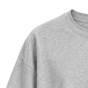 Heather Gray Short Sleeve Crew Neck <b>T</b> <b>Shirt</b> with JJ Embroidered Letter Logo on Front and Large Back Design Casual Streetwear - Product Image 3