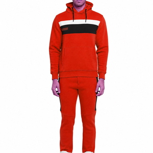 Conjuntos Deportivos Personalizados de Alta Calidad para Hombre, Invierno, Color Sólido, Casual, para Correr, Entrenar, Dos Piezas, Felpa, Gris - Product Image 1