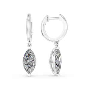 Pendientes de Oro Sólido de 10K, 14K, 9K y 18K con Diamante de Laboratorio de 3.1 Quilates, Certificado IGI, RJC, ODM, OEM, Fabricante de Joyería Fina Ética EA502321 - Product Image 1