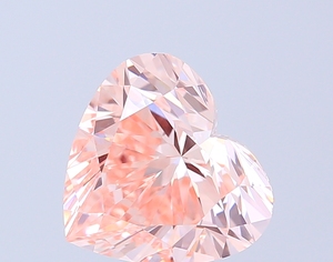 Diamant rose fantaisie de taille cœur, cultivé en laboratoire, pour la création de bijoux - Product Image 1