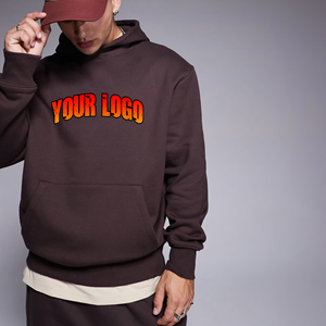 Muestra Gratuita, Diseño Personalizado, Sudadera con Capucha Extra Grande de 500 g/m², Sudadera Hip Hop Lisa para Hombre, 100 % Algodón, Sudadera Gruesa y Pesada - Product Image 4