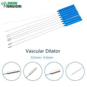 ชุดเครื่องมือผ่าตัดประสาทสัมผัสแบบสแตนเลส OEM Manual Vascular Dilator ขนาด 21 ซม. 0.5 มม.-4.0 มม. - Product Image 1