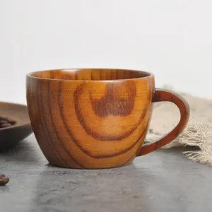 Taza de Té y Café de Madera de Acacia de Lujo, Diseño Clásico Ecológico, Creaciones Lavie, 200 ml, Personalizada, Hecha a Mano, Promocional, para Bodas - Product Image 6